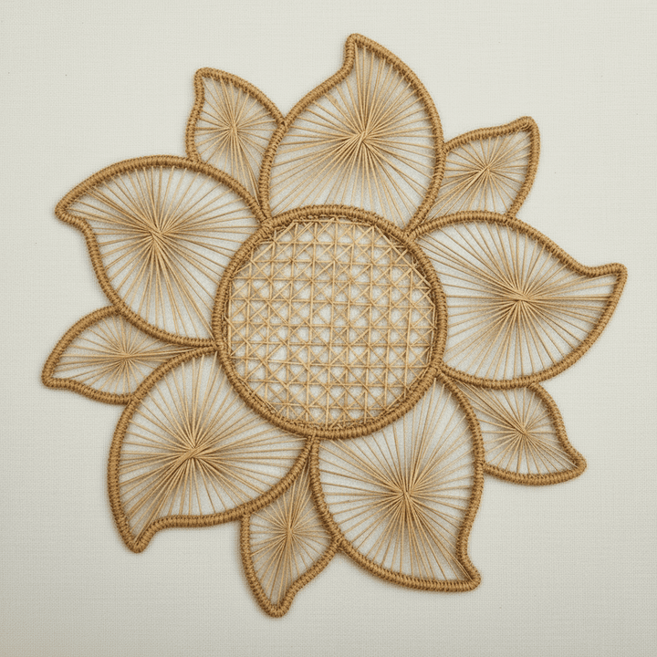Bloom Handwoven Iraca Placemat — Placemats, [material], MacondoForever