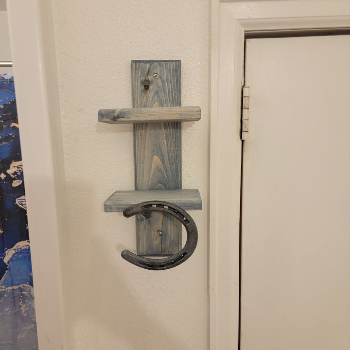 The Wrangler Hand Towel Rack: Single Horseshoe Series