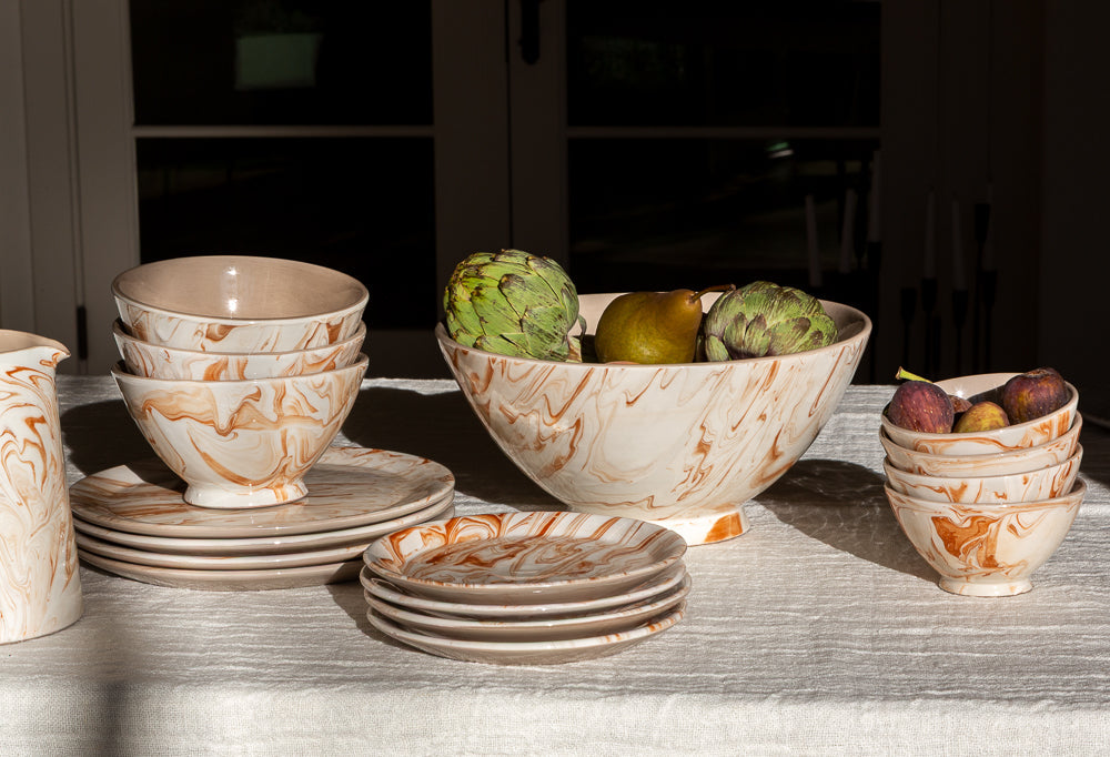 Marbled Terra Ramen Bowl - Set of 4