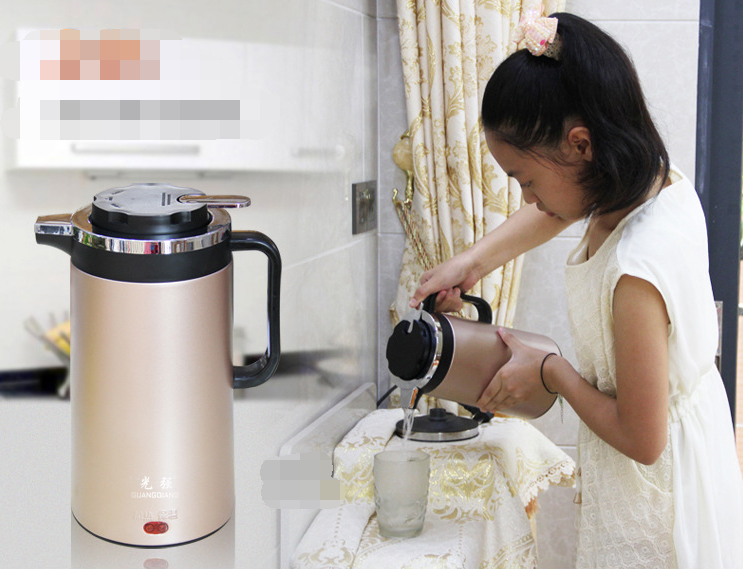 Double‑Insulated Stainless Steel Electric Kettle—1.8L