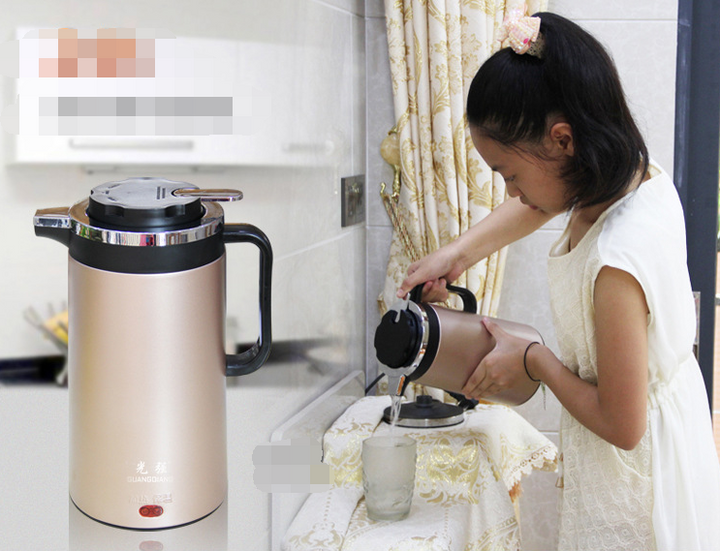 Double‑Insulated Stainless Steel Electric Kettle—1.8L