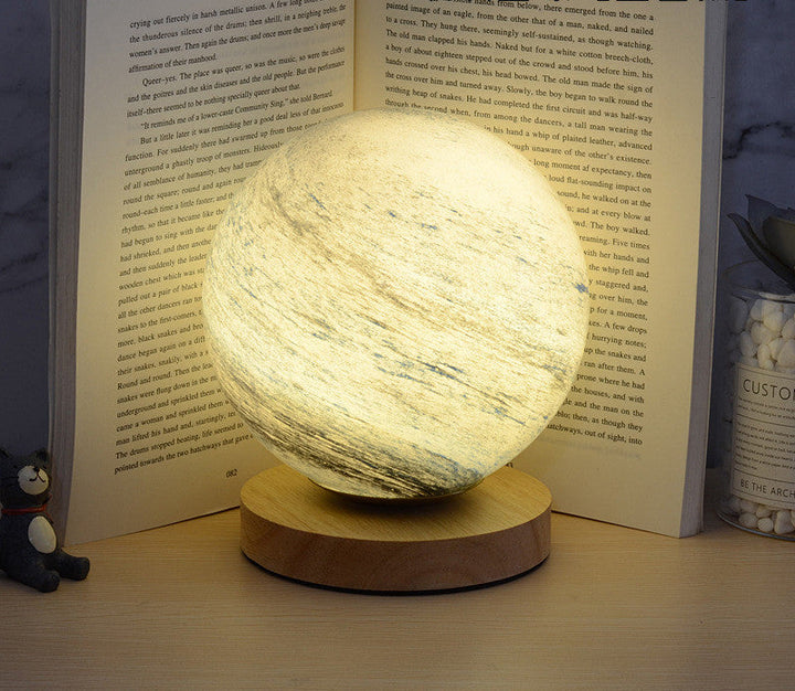 Orbital Spiral Moon Lamp