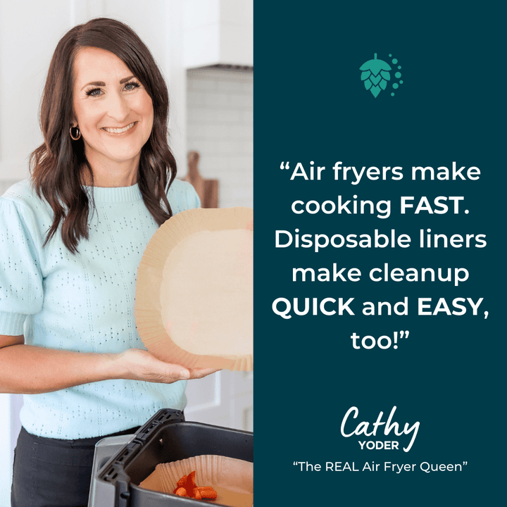 Air Fryer Parchment Liners — Square, Pack of 125