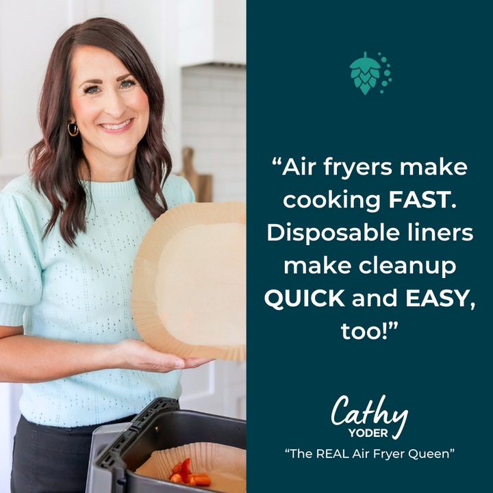 Air Fryer Parchment Liners — Square, Pack of 125