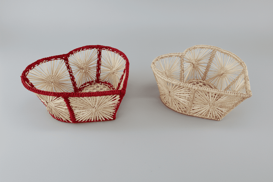 Heart Handwoven Iraca Palm Basket — Basket, [material], MacondoForever