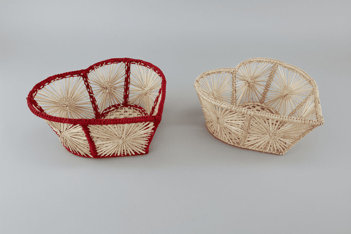Heart Handwoven Iraca Palm Basket — Basket, [material], MacondoForever