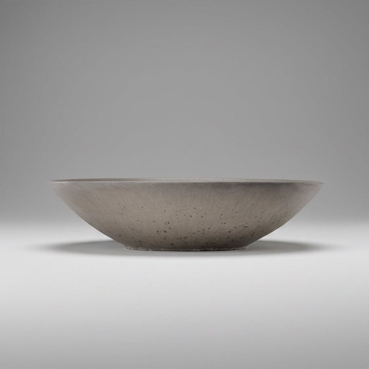 Concrete Infinity Bowl with Birch Presentation Crate: Gray — , [material], Port Living Co.