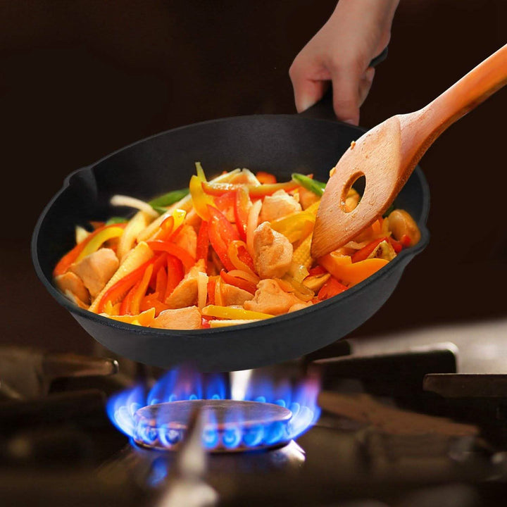Pre-Seasoned Cast Iron Skillet (3-Piece Set)