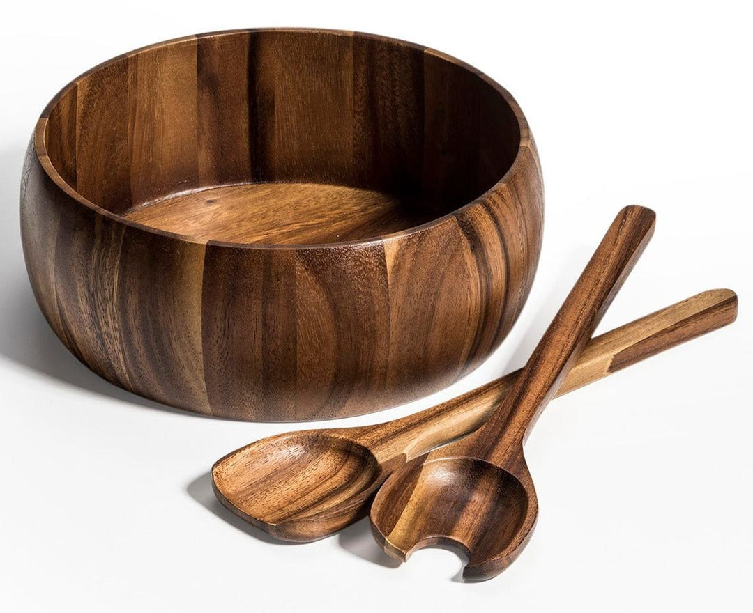 Large Salad Bowl with Servers - 332B3 — Salad Bowl, [material], Kalmar Home