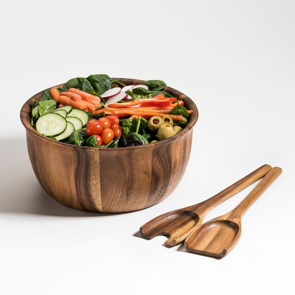 Large Salad Bowl with Servers - 335B3 — Salad Bowl, [material], Kalmar Home