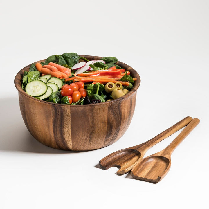 Large Salad Bowl with Servers - 335B3 — Salad Bowl, [material], Kalmar Home
