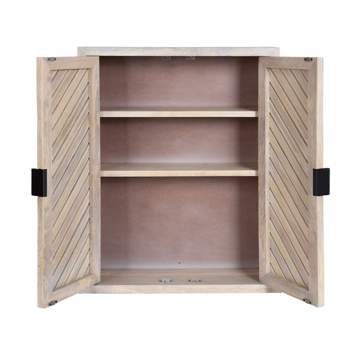 Mezzeta Tall Wood Bath Cabinet