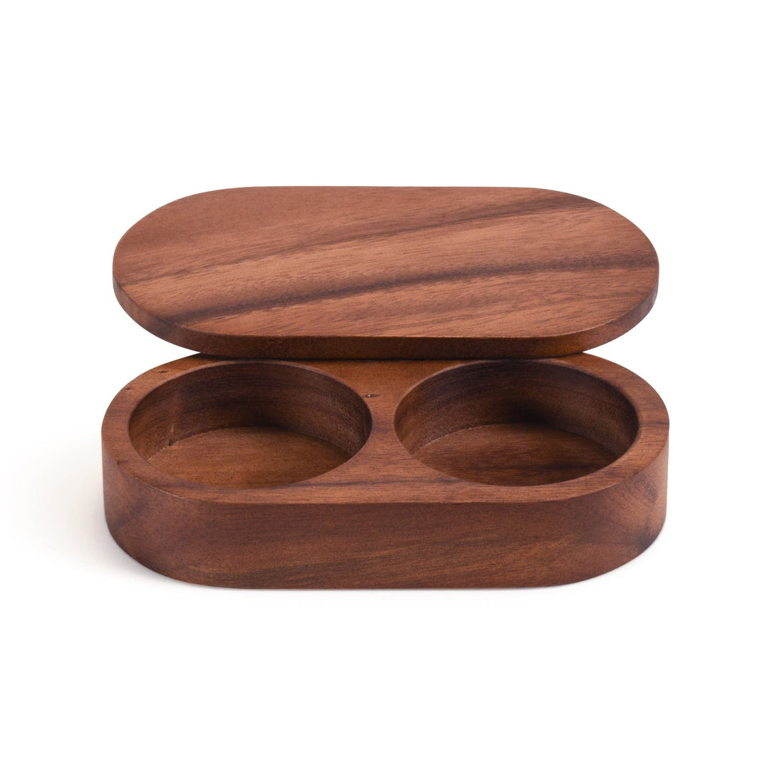 Salt & Pepper Pinch Pot w/ Cover — Tabletop, [material], Kalmar Home