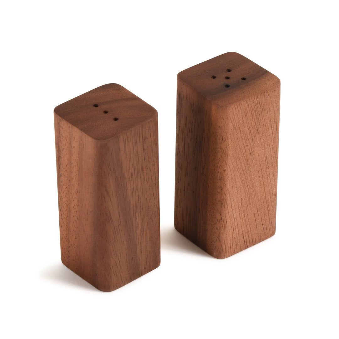 Salt & Pepper Shakers on an Acacia Wood Base — salt & pepper, [material], Kalmar Home