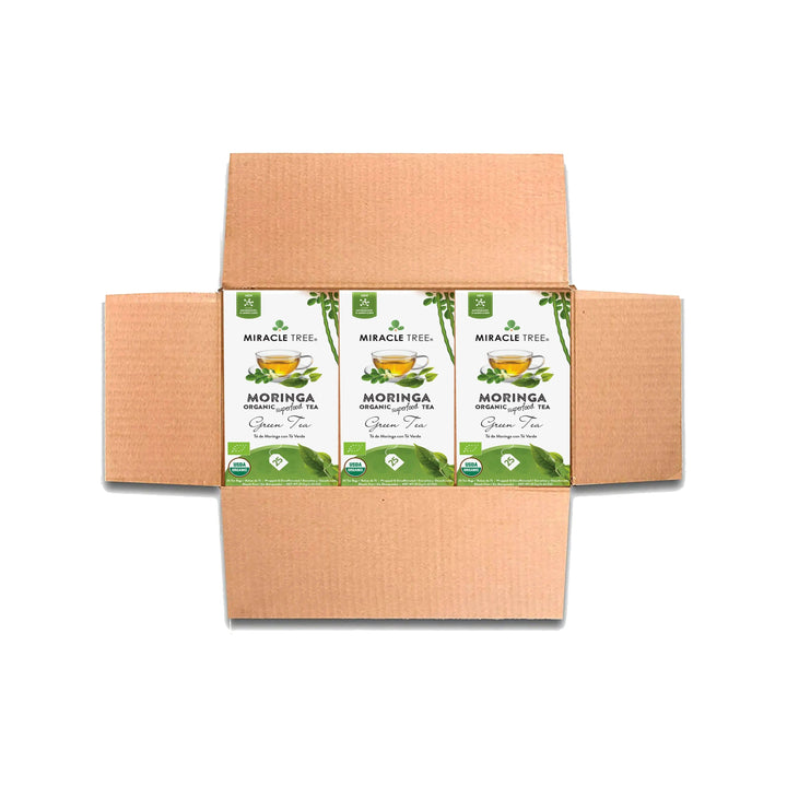 Organic Moringa Tea - Green Tea - Decaffeinated Herbal Tea