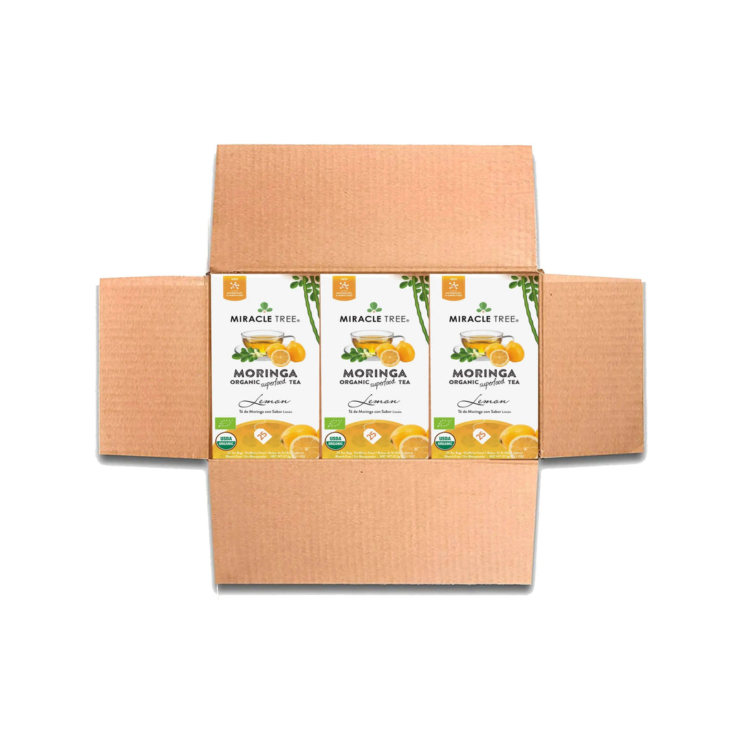 Organic Moringa Tea - Lemon - Caffeine-Free Herbal Tea