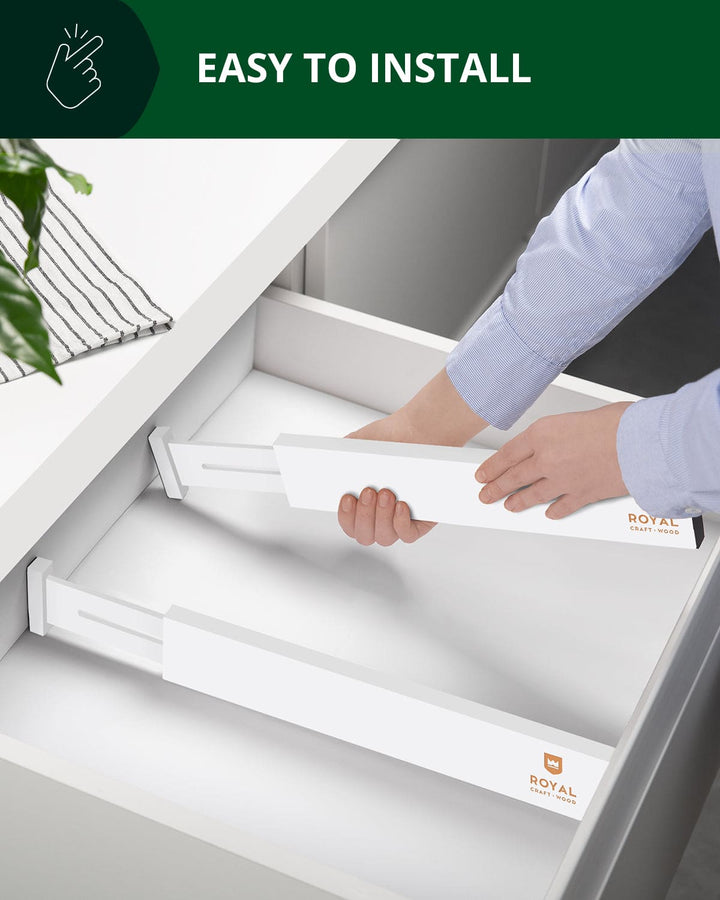 Drawer Dividers 22”, White