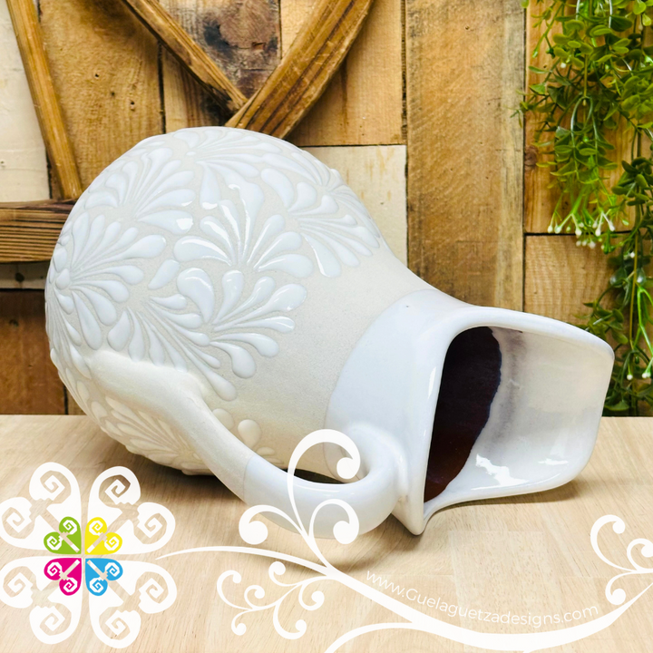 White Espiga Pato Pitcher Set - 4 Cups