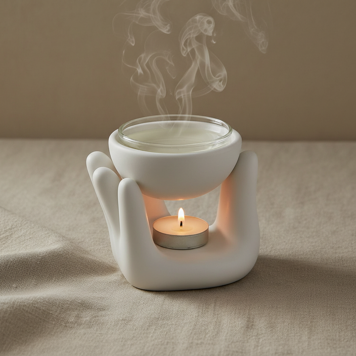 White Hand Ceramic Oil Burner
