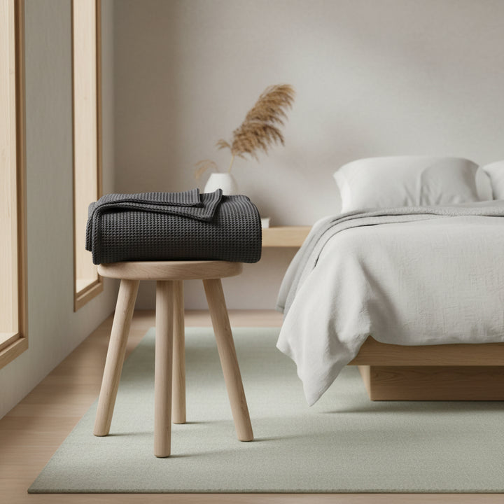 Organic Cotton Waffle Blanket—320 GSM