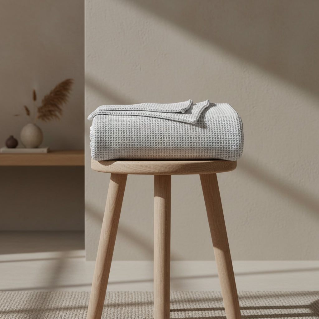 Organic Cotton Waffle Blanket—320 GSM