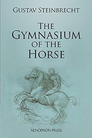 The Gymnasium of the Horse hardcover book, title and author with rider-and-horse line art