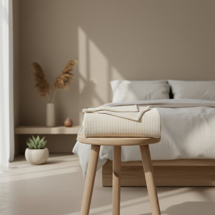 Organic Cotton Waffle Blanket—320 GSM