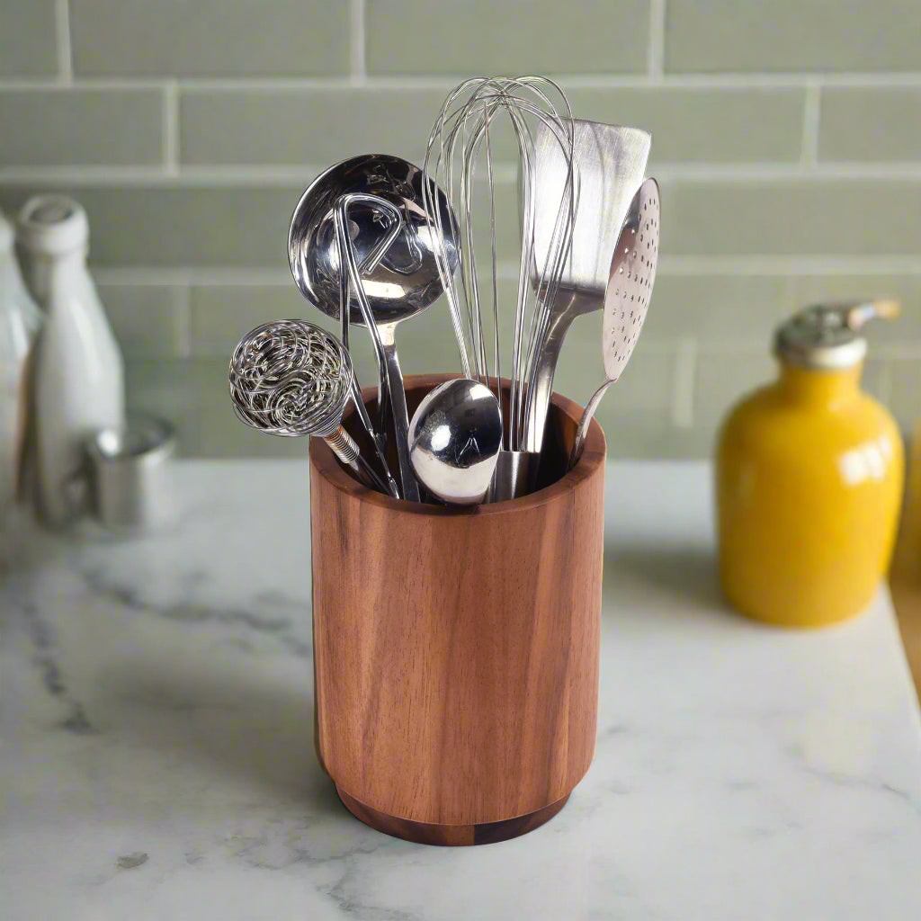 Rotating Lazy Susan Utensil Holder — Tabletop, [material], Kalmar Home