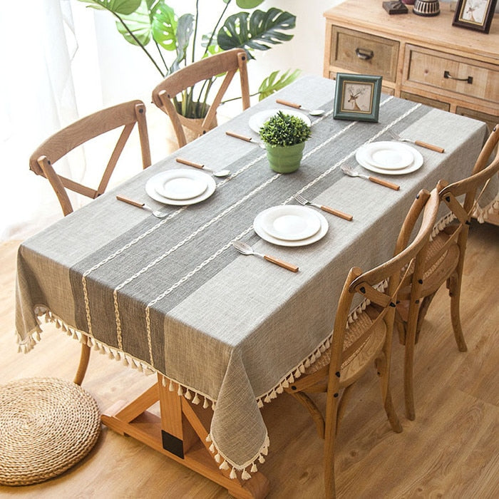 Stylish Linen Table Cloth