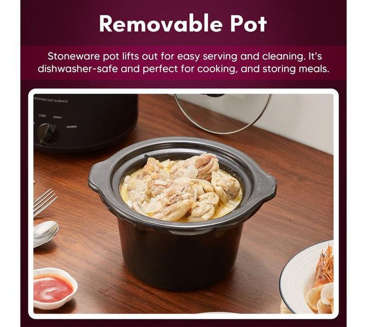 Elite Cuisine 1.5‑Qt Mini Slow Cooker