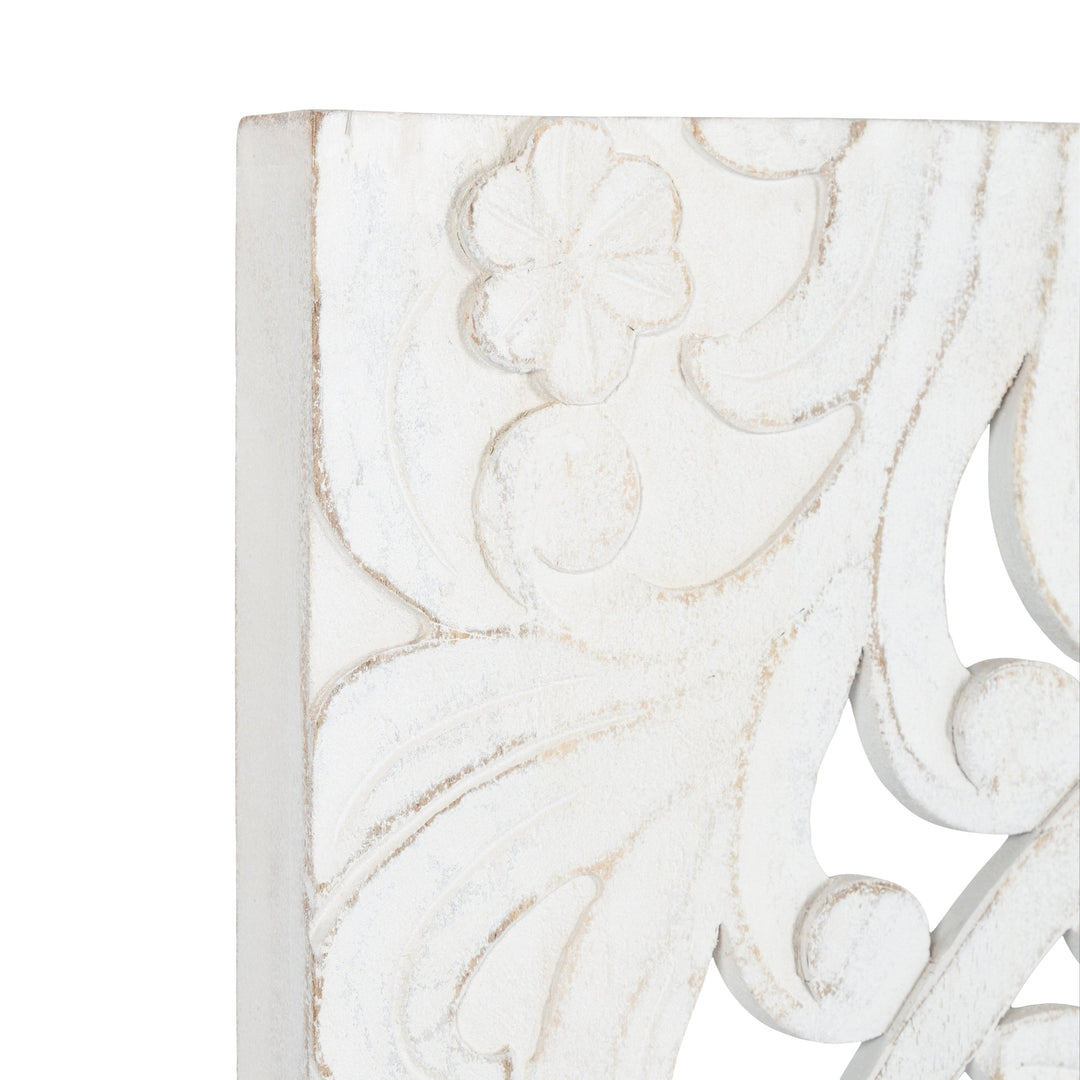 Saanvi Carved Wood Wall Art Set