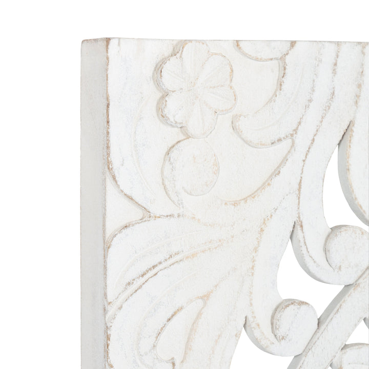 Saanvi Carved Wood Wall Art Set