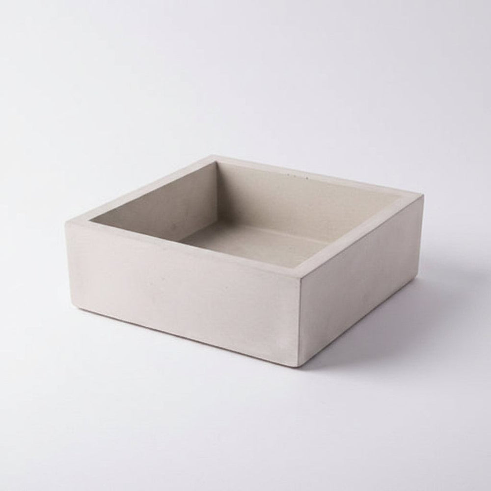 Concrete Cocktail Napkin Bin: Gray — napkin holder, [material], Port Living Co.