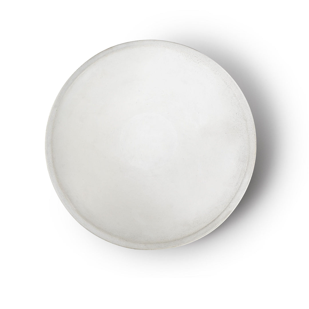 Concrete Infinity Bowl with Birch Presentation Crate: White — Decorative Storage, [material], Port Living Co.