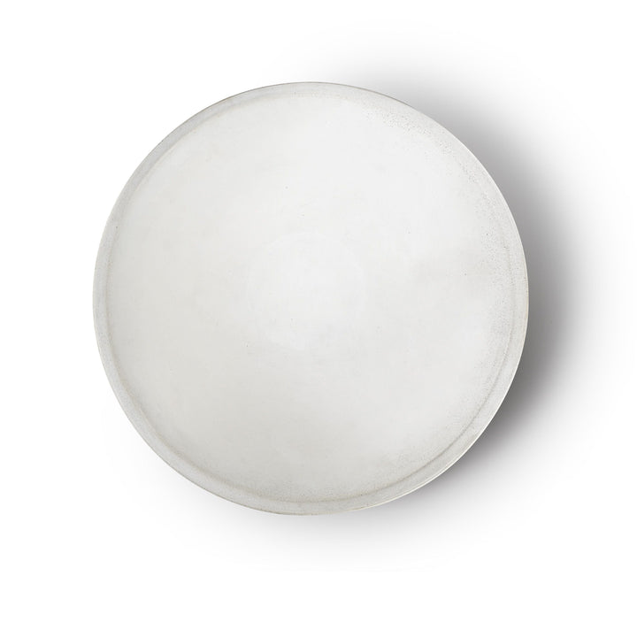 Concrete Infinity Bowl with Birch Presentation Crate: White