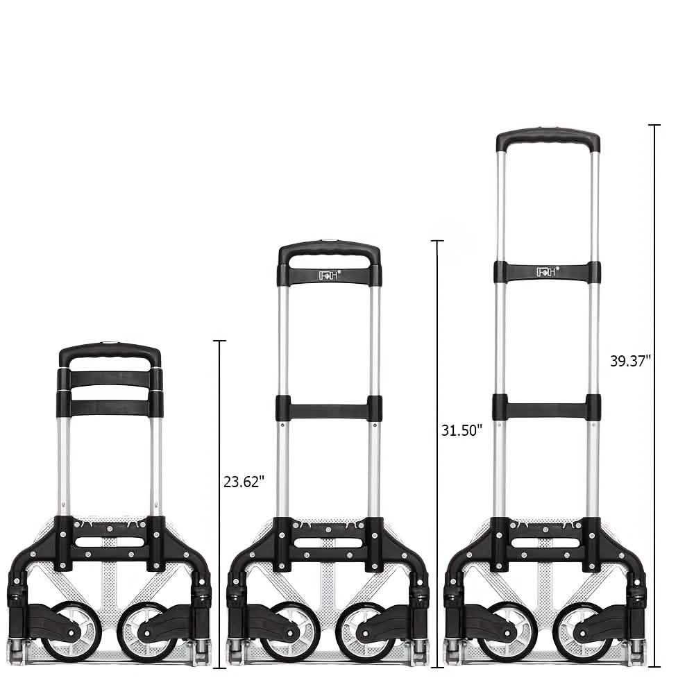 Folding Aluminum Hand-Cart and Dolly–165 lb Capacity