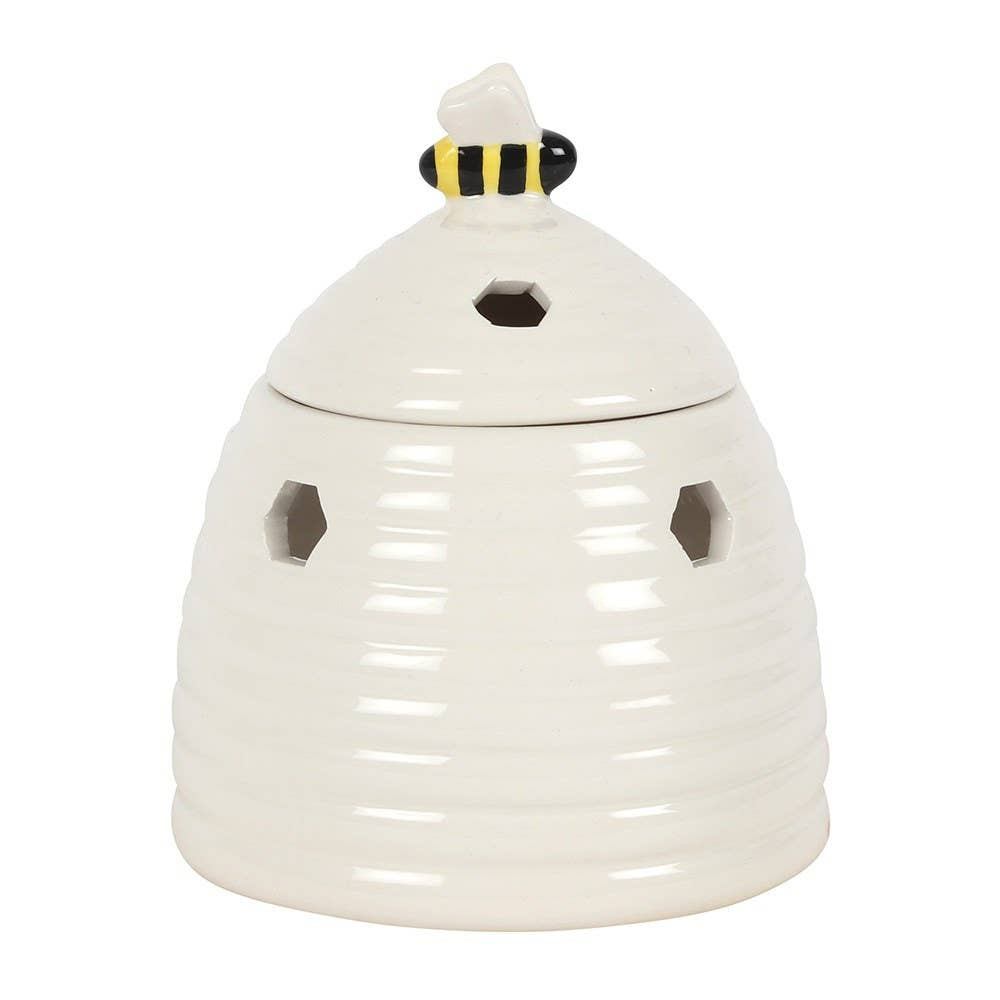 White Beehive Tealight Wax Warmer