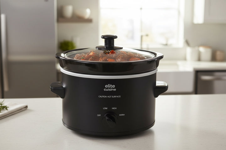 Elite Cuisine 1.5‑Qt Mini Slow Cooker