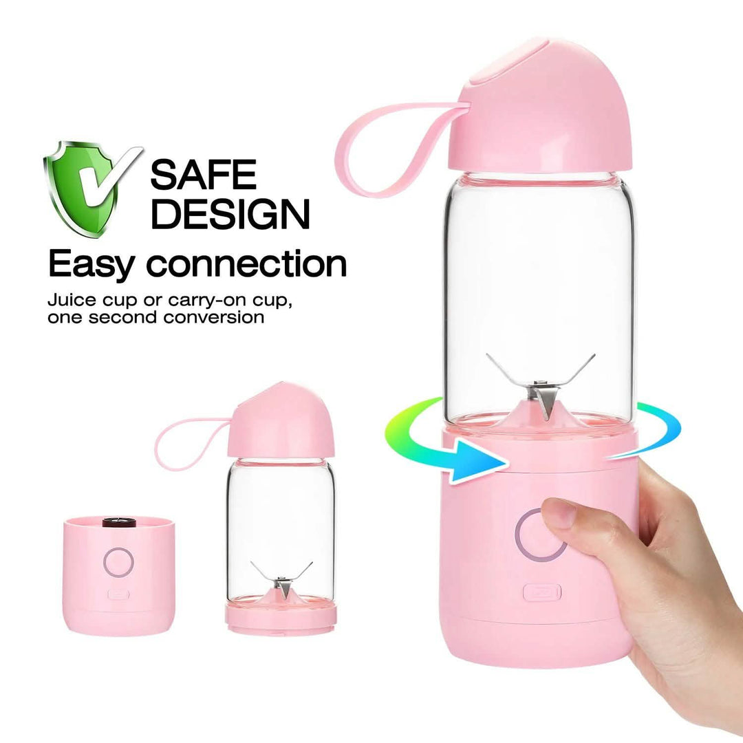 550ML USB Portable Mixer Rechargeable Juicer Fruit Blender Juicer Shaker Bottle