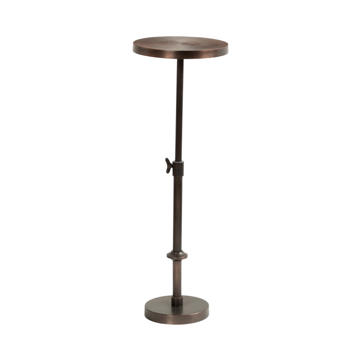 Engles Adjustable Embossed Metal Table and Plant Stand