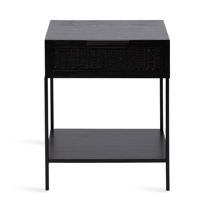 Ori Wood and Cane Side Table