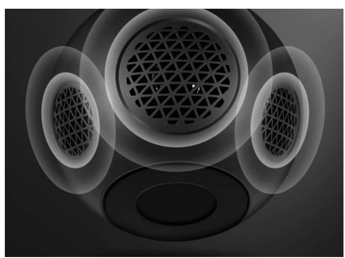 Geometric Galaxy Orb Speaker Lamp