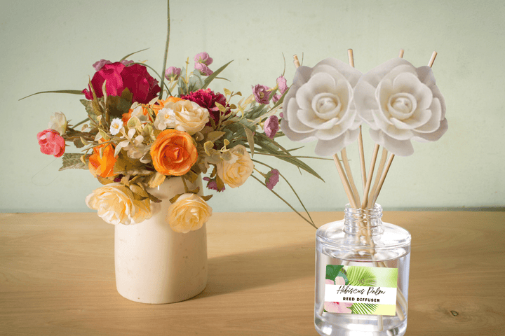 Exotic & Escape Reed Diffuser Collection – Tropical Scents with Mango, Pineapple, Hibiscus & Coconut