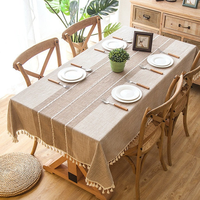 Stylish Linen Table Cloth