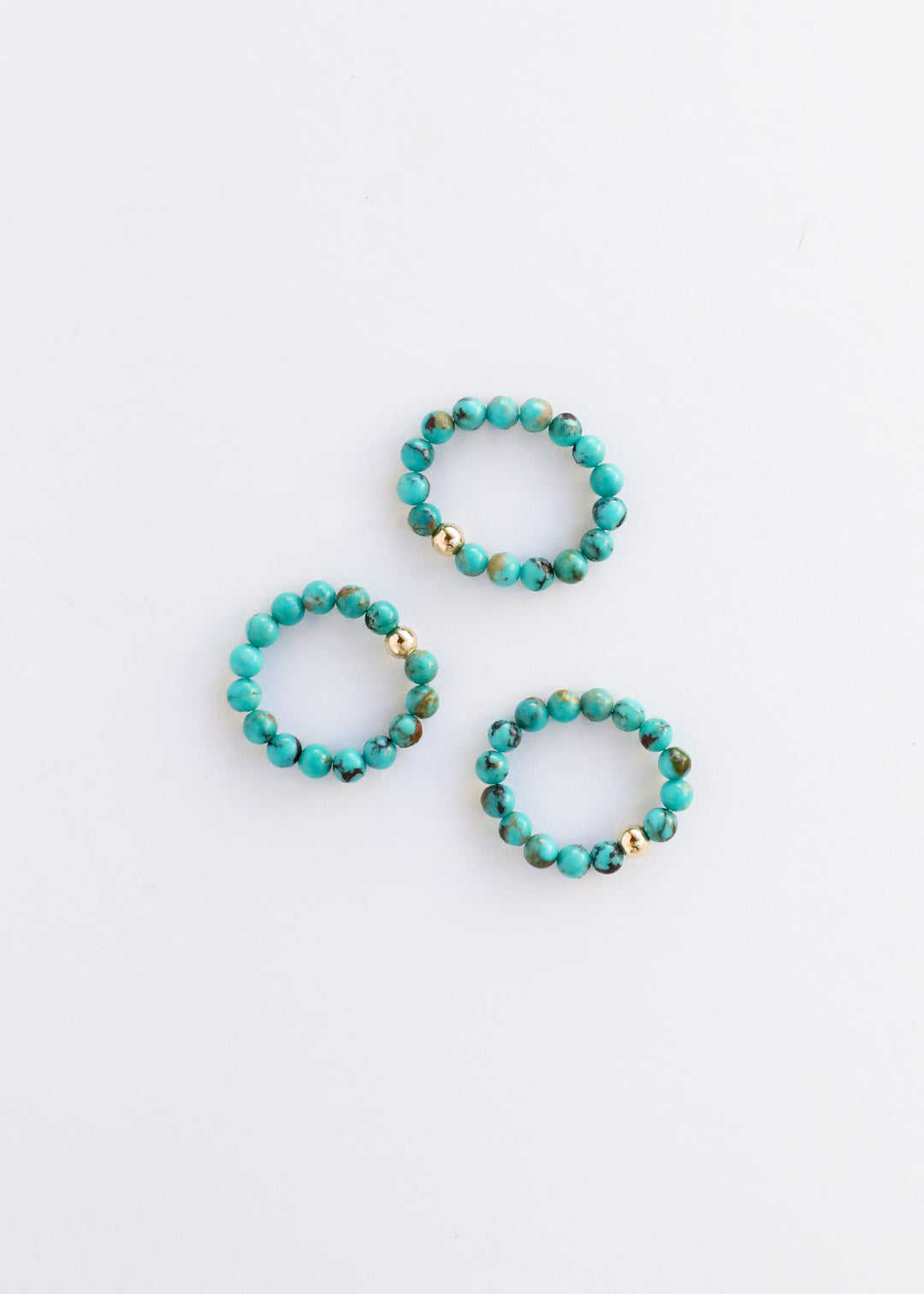 Natural Turquoise + 14k Gold Filled || Adult Ring