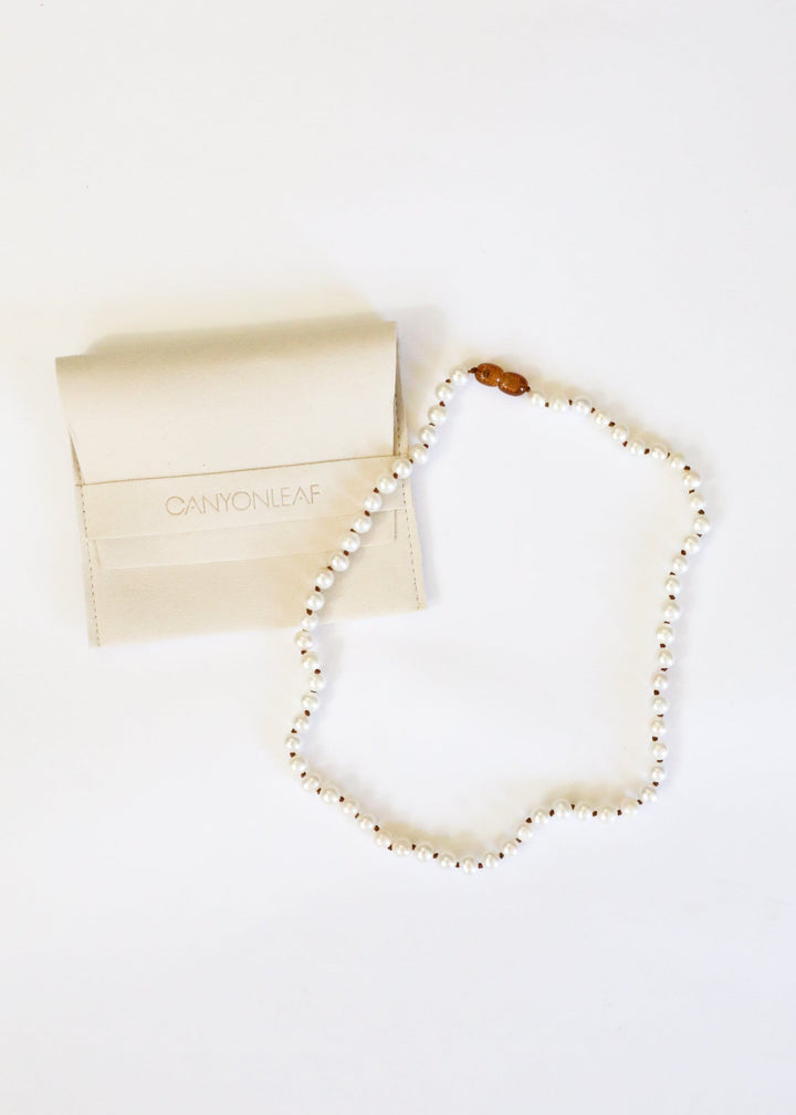 Pure Gemstone + Pearl || Necklace and Bracelet || Gift Set — Necklace, [material], CanyonLeaf