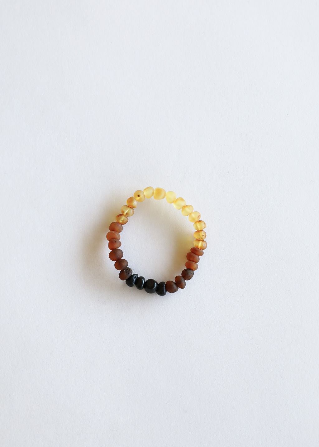 Baltic amber adult bracelet with ombré amber beads