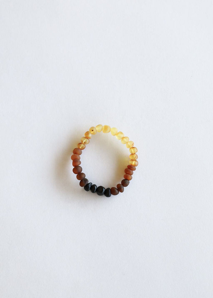 Baltic amber adult bracelet with ombré amber beads