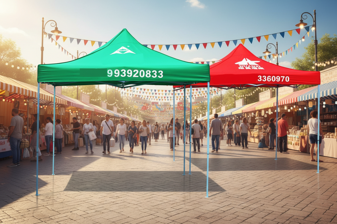 Custom Outdoor Four-corner Tent Reinforced And Thickened Outdoor Folding Umbrella