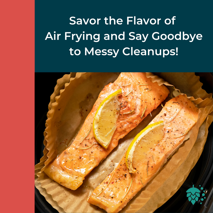 Air Fryer Parchment Liners — Square, Pack of 125